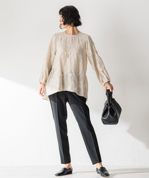 「LAUTREAMONT」 パンツ 11号 チャコールグレー レディース_画像4