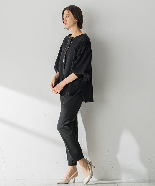 「LAUTREAMONT」 パンツ 11号 チャコールグレー レディース_画像8