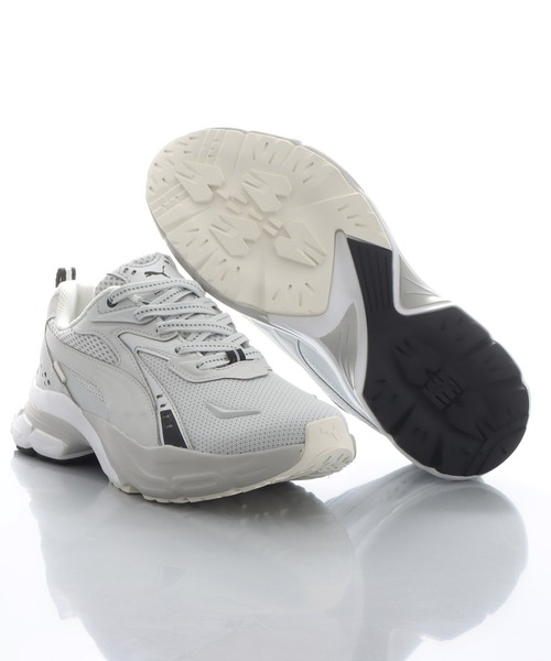 「PUMA」 ローカットスニーカー 25.0cm グレー レディース_画像3