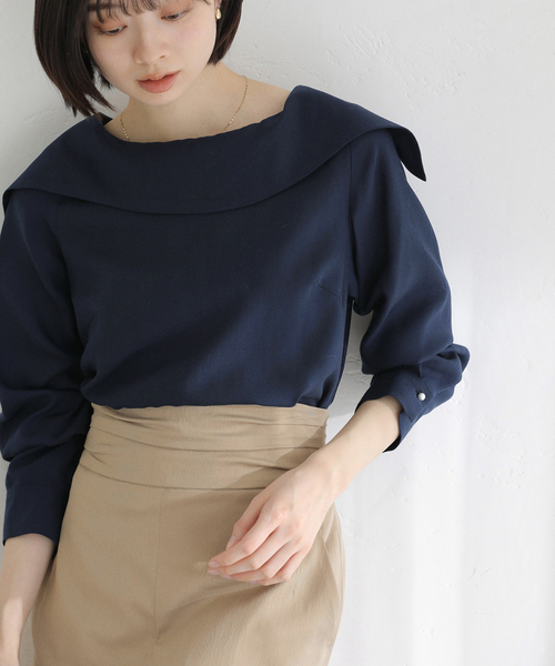 La TOTALITE（ラ トータリテ） ブラウス シャツ 「洗える」ロール