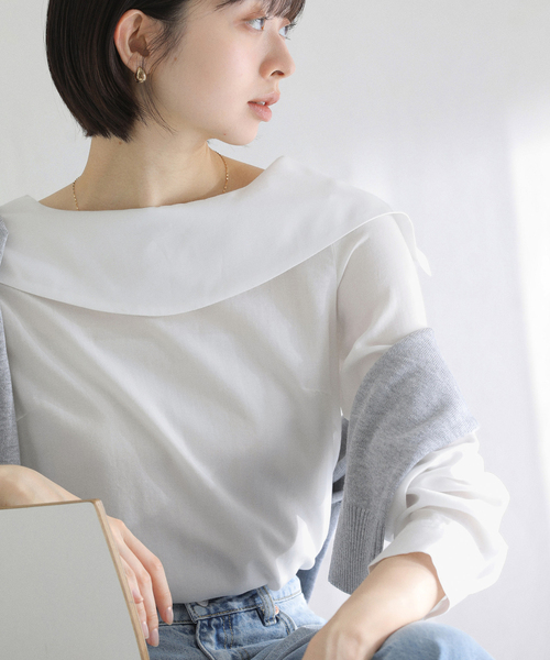 La TOTALITE（ラ トータリテ） ブラウス シャツ 「洗える」ロール