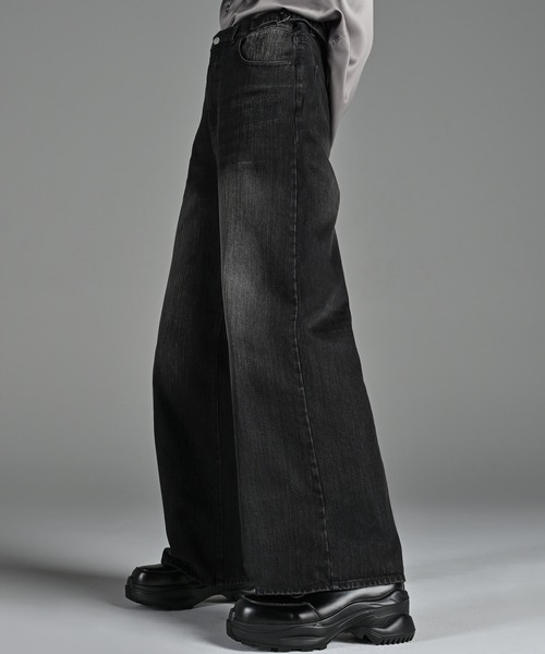 「ADRER」 デニムパンツ M グレー メンズ_画像8