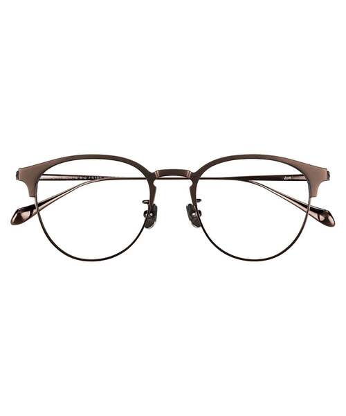 Zoff（ゾフ） 伊達メガネ メガネ 眼鏡 ボストン型 メガネチタン 軽量