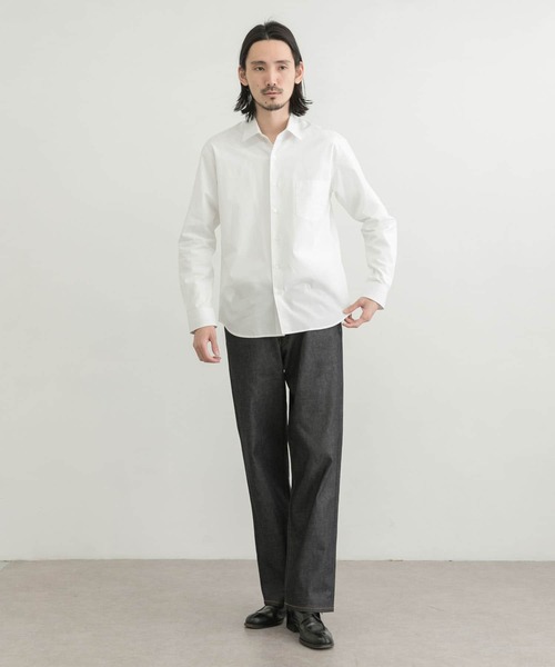 「THOMAS MASON」 長袖シャツ「URBAN RESEARCHコラボ」 LARGE ロイヤルブルー メンズ_画像4