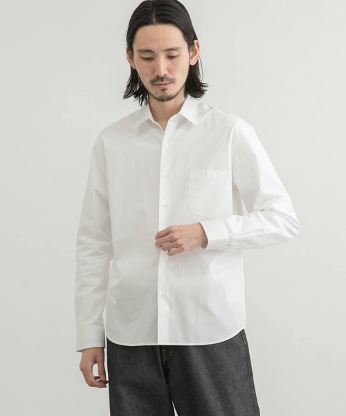 「THOMAS MASON」 長袖シャツ「URBAN RESEARCHコラボ」 LARGE ロイヤルブルー メンズ_画像6
