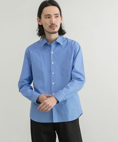 「THOMAS MASON」 長袖シャツ「URBAN RESEARCHコラボ」 LARGE ロイヤルブルー メンズ_画像9