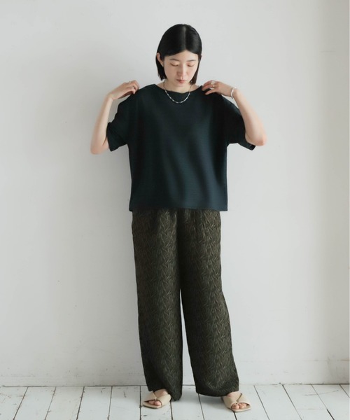 「NOMBRE IMPAIR」 半袖Tシャツ FREE ネイビー レディース_画像6