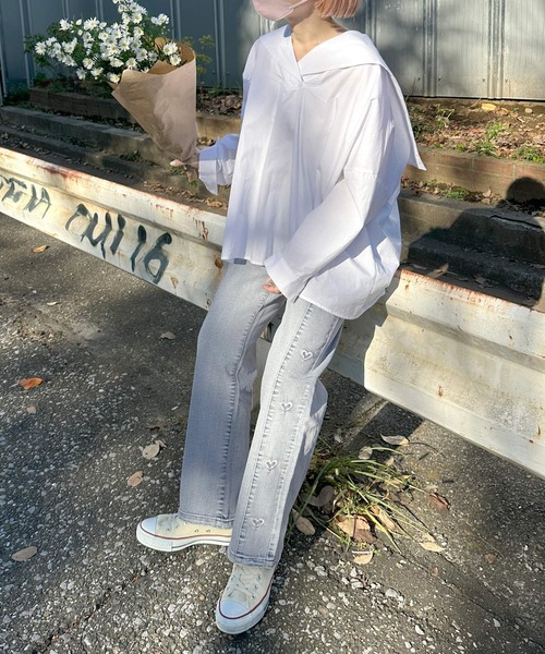 「Alley by w closet」 デニムパンツ FREE ブルー レディース_画像9