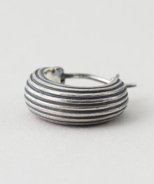 ピアス OCUCCI/オクチ Pierce Hoop-stripe ピアス レディースの画像