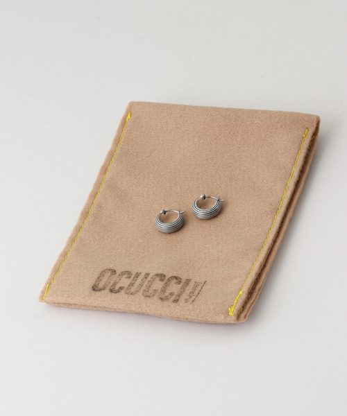 ピアス OCUCCI/オクチ Pierce Hoop-stripe ピアス レディースの画像