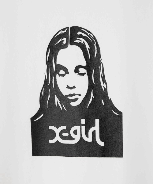 「X-girl」 長袖カットソー M ホワイト レディース_画像5