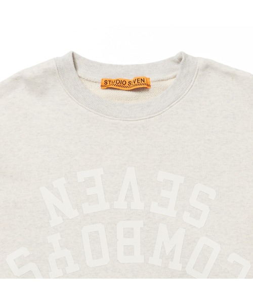 「STUDIO SEVEN」 スウェットカットソー MEDIUM ネイビー メンズ_画像4