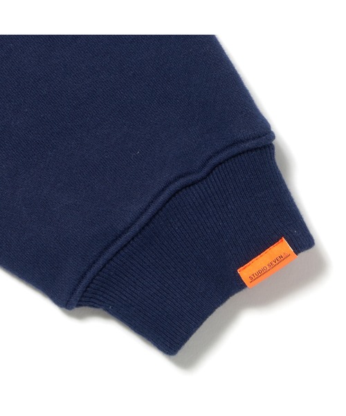 「STUDIO SEVEN」 スウェットカットソー MEDIUM ネイビー メンズ_画像7