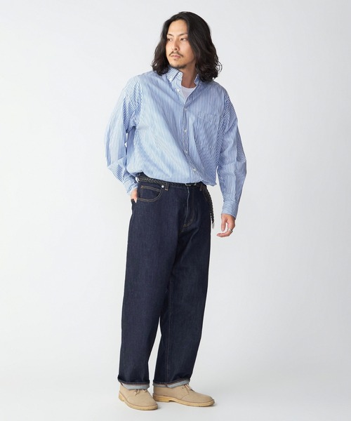 「SHIPS.me」 デニムパンツ X-SMALL ネイビー メンズ_画像8