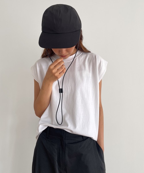 「CANAL JEAN」 「rcw」ノースリーブトップス ONE SIZE ブラック レディース_画像2