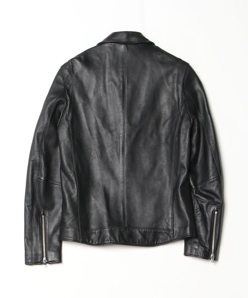 STUDIOUS 限定レザージャケット【定価5万円】 STUDIOUS（ステュディオス） レザーブルゾン 2 ブラック メンズ