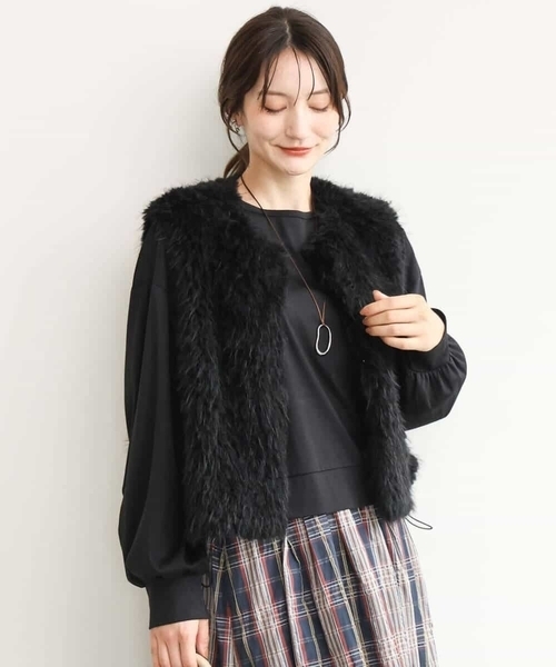 MK MICHEL KLEIN（エムケー ミッシェルクラン） ベスト ジレ 「洗える