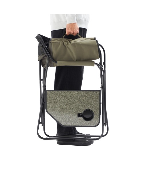 Coleman（コールマン） サイドテーブル付デッキチェア(オリーブ