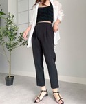 uvカット スラックス パンツ 「低身長サイズ...の詳細画像5