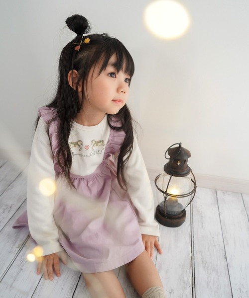 メリーゴーランドプリントワンピース SKAPE（エスケープ） ワンピース メリーゴーランドワンピ キッズ 子供