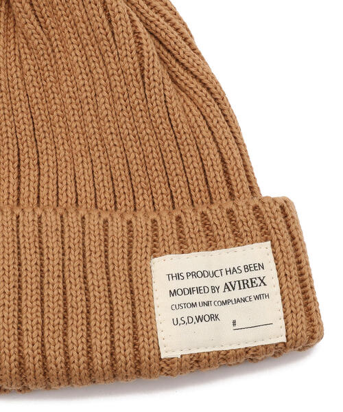 AVIREX（アヴィレックス） ニット帽 ニットキャップ メンズ COTTON