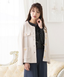 Rose Tiara ブラウス シャツ ニットツイードジャケット レディース  