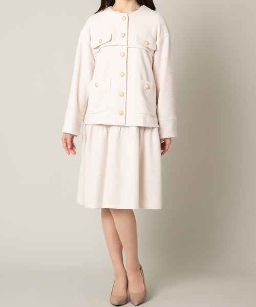 Rose Tiara ブラウス シャツ ニットツイードジャケット レディース  
