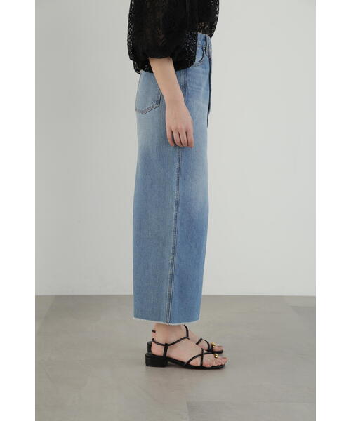 JILL STUART デニムスカート ヘビーオンススリットデニム