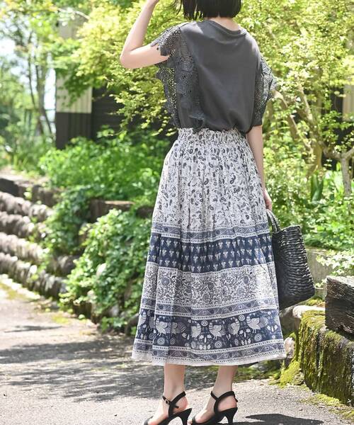 r・p・s スカート コットンボイルギャザースカート : ZOZOTOWN