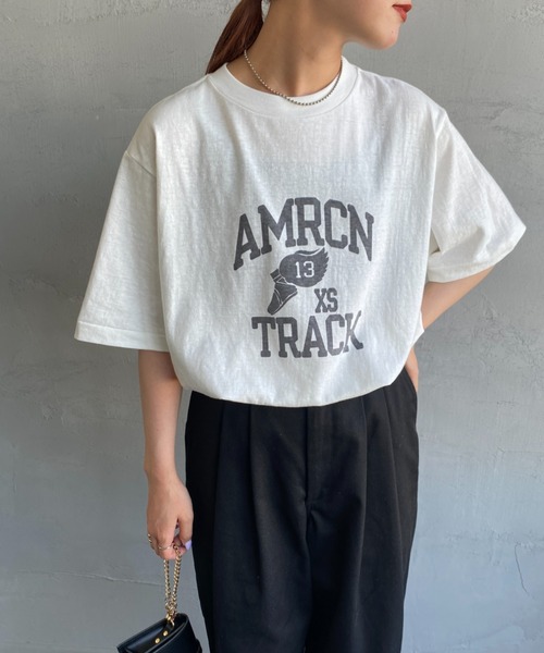 AMERICANA tシャツ Tシャツ [Americana/アメリカーナ] カレッジ