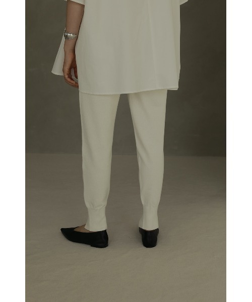 MANOF（マノフ） パンツ HEM SLIT JERSEY KNIT PANTS レディース