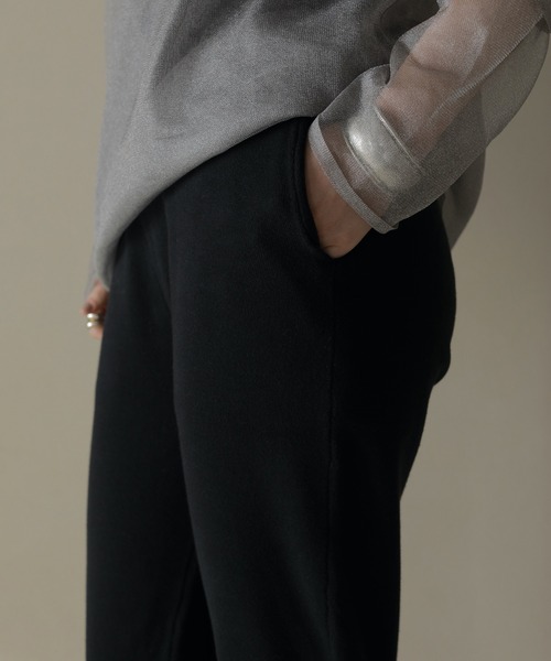 MANOF（マノフ） パンツ HEM SLIT JERSEY KNIT PANTS レディース