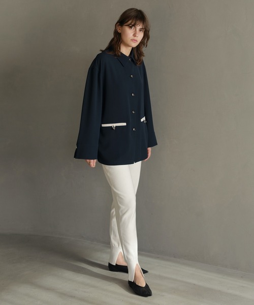 MANOF（マノフ） パンツ HEM SLIT JERSEY KNIT PANTS レディース