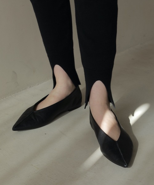 MANOF（マノフ） パンツ HEM SLIT JERSEY KNIT PANTS レディース