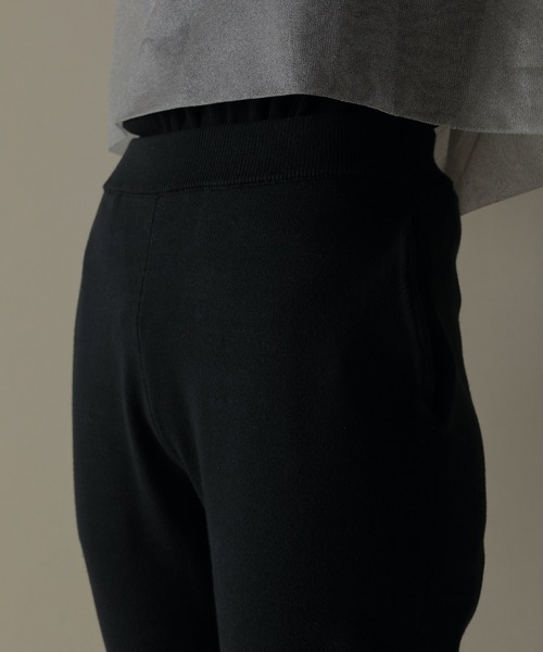 MANOF（マノフ） パンツ HEM SLIT JERSEY KNIT PANTS レディース