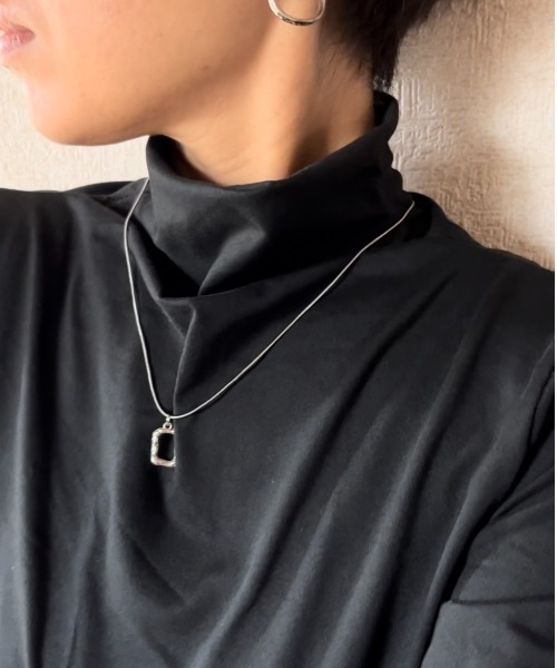 ワンピース ハイネック 無地 ロング 半袖 ビーズバックル S~L ワンピース ロング丈 ハイネックワンピース : ZOZOTOWN Yahoo!店