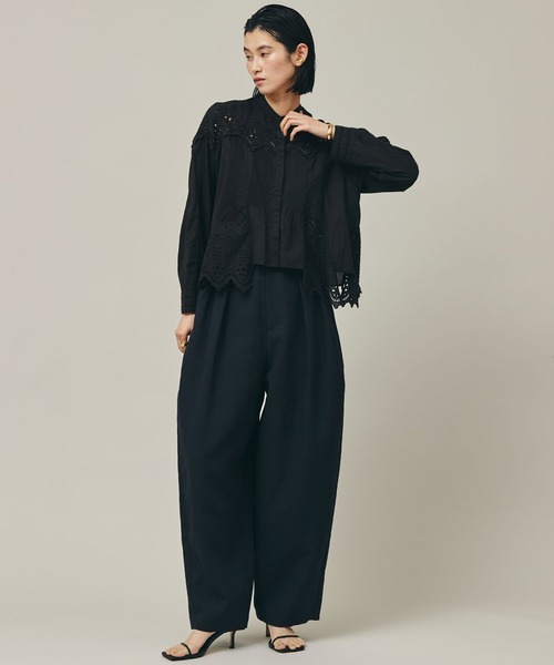 パンツ Curensology(カレンソロジー)/プレーンツータックパンツ  