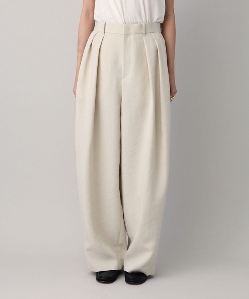 パンツ Curensology(カレンソロジー)/プレーンツータックパンツ  