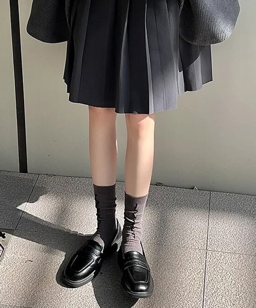 Port（ポート） 靴下 「 」 配色 メロウ リブ ソックス # レディース