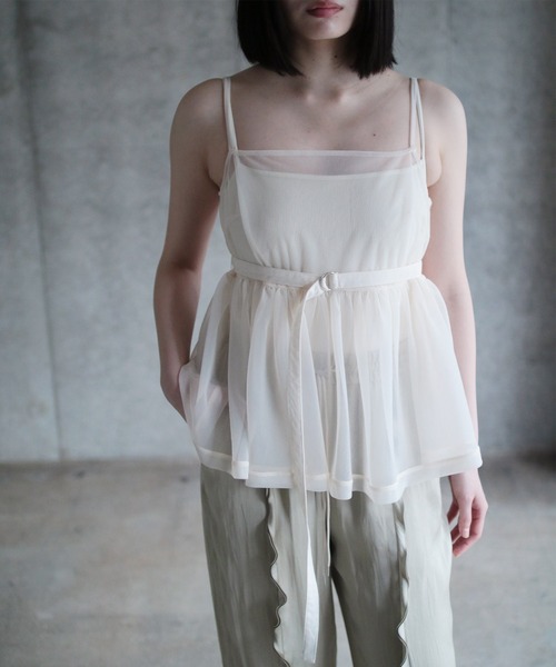 キャミソール SHEER CAMI TOP
