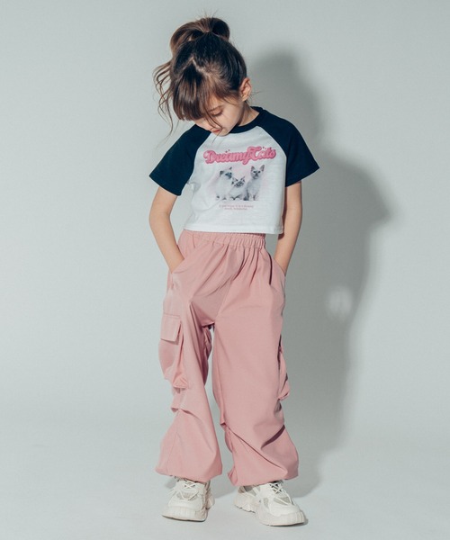 URBAN CHERRY tシャツ 「吸水速乾」キャットプリントクロップドT