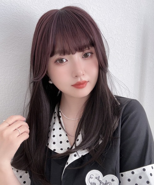 ウィッグ エクステ 「 前髪付きトップヘアピースミディアム