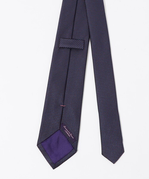 Seaward & Stearn シルクネクタイ ネイビー Seaward＆stearn ネクタイ Seaward ＆ Stearn シルク ネクタイ