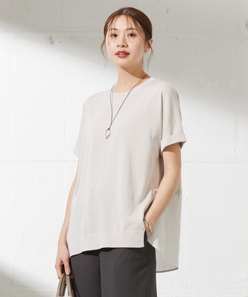 ニット セーター 「洗える・抗菌防臭」FABRIC コンビ ニット レディース ニット セーター 「洗える・抗菌防臭」FABRIC COMBI レディース