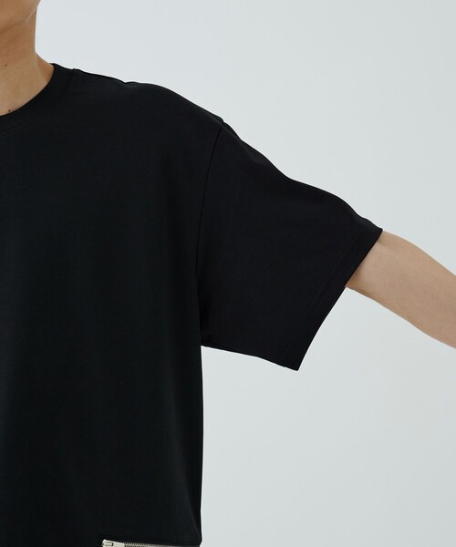 ATTACHMENT tシャツ STUDIOUS別注 Oversize Zip S/S TEE メンズ