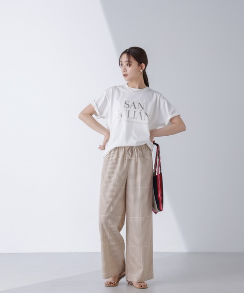 nano universe ドット柄　パンツ AtPARK ＆ DAILYWEAR / ドット プリント パンツ
