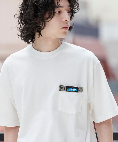 tシャツ KAVU（カブー）別注 WAVING ポケットTシャツ メンズ | KAVU