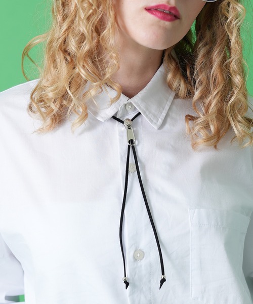 ネクタイ an meets zakka ファスナー革紐ループタイ : ZOZOTOWN Yahoo