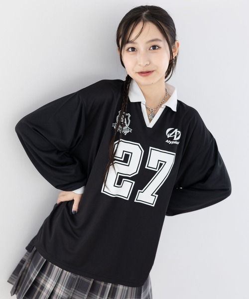 repipi armario tシャツ ナンバリングルーズロンT キッズ 子供服