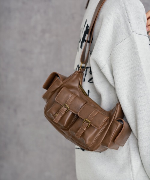 WEGO ショルダーバッグ バッグ WEGO/金具デザインポケット